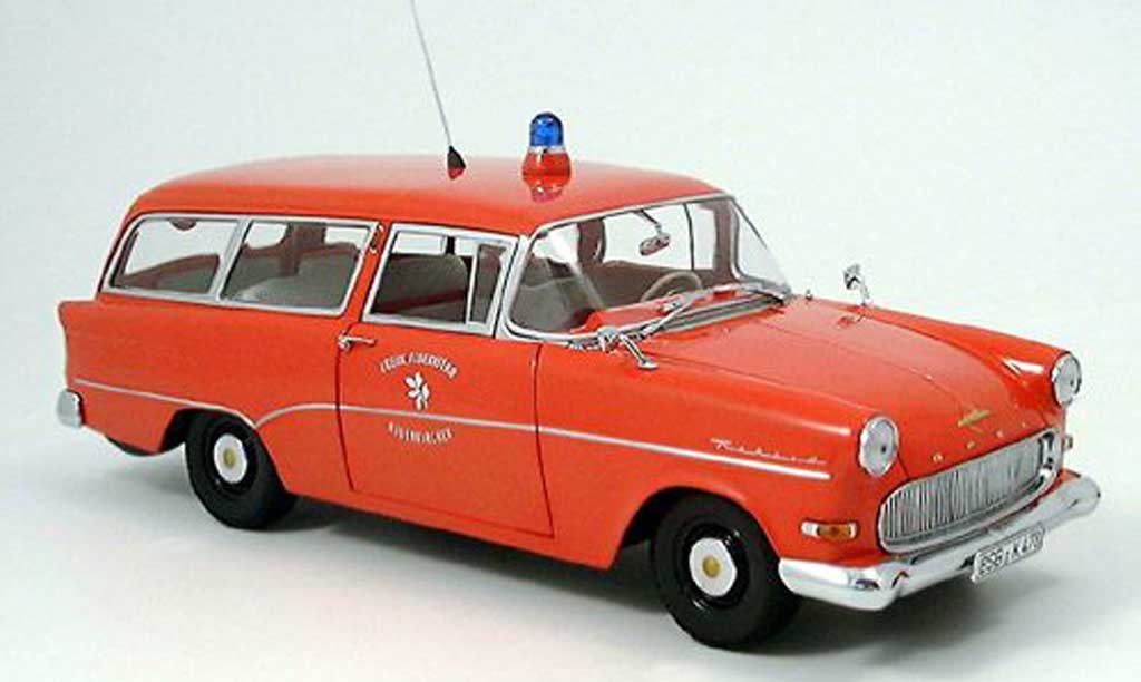 Opel Rekord 1/18 Minichamps p1 caravan pompier neuenkirchen miniature