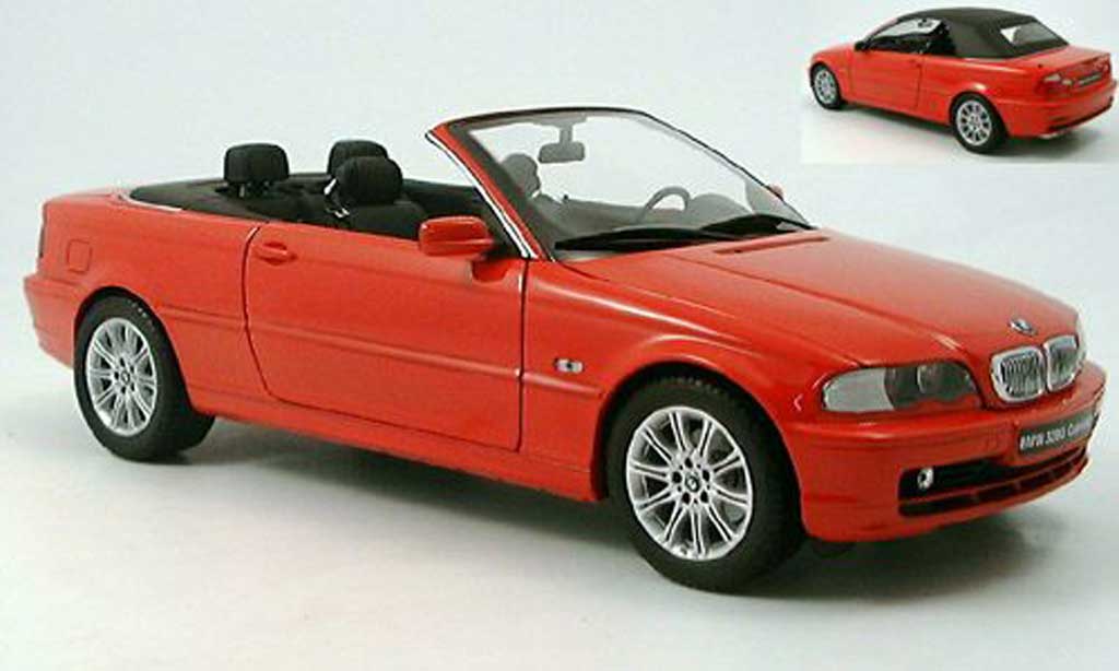 Miniature Bmw 328 E46 1/18 Kyosho E46 Ci Cabriolet Rouge - Voiture