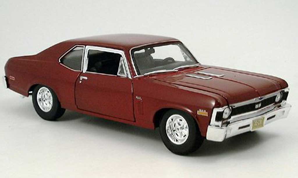 Chevrolet Nova 1970 1/18 Maisto 1970 ss coupe red diecast model cars