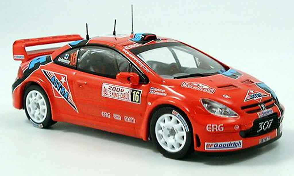 Peugeot 307 WRC 1/43 IXO WRC no.16 gardemeister rallye monte carlo 2006 miniature