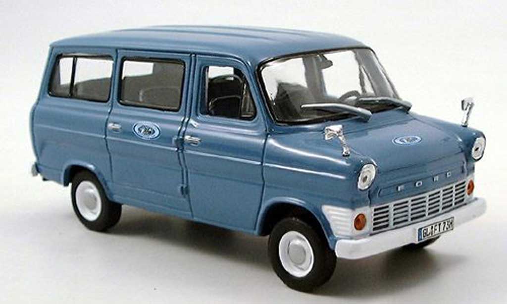 Ford Transit 1/43 Norev Bus bleu 1969 miniature