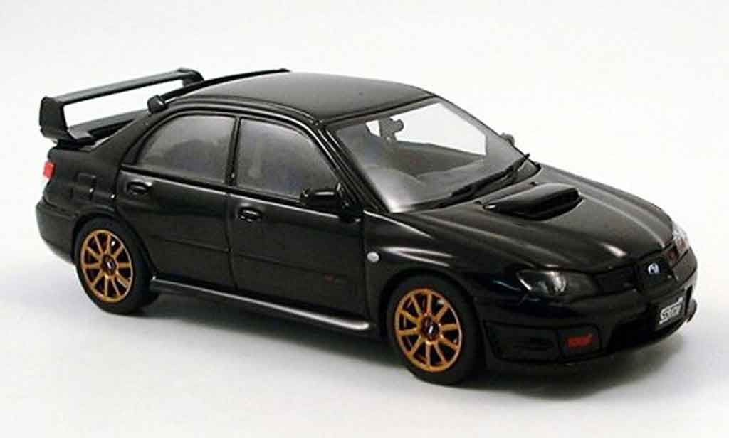 Subaru Impreza WRX 1/43 Autoart STI WRX noire 2006 miniature