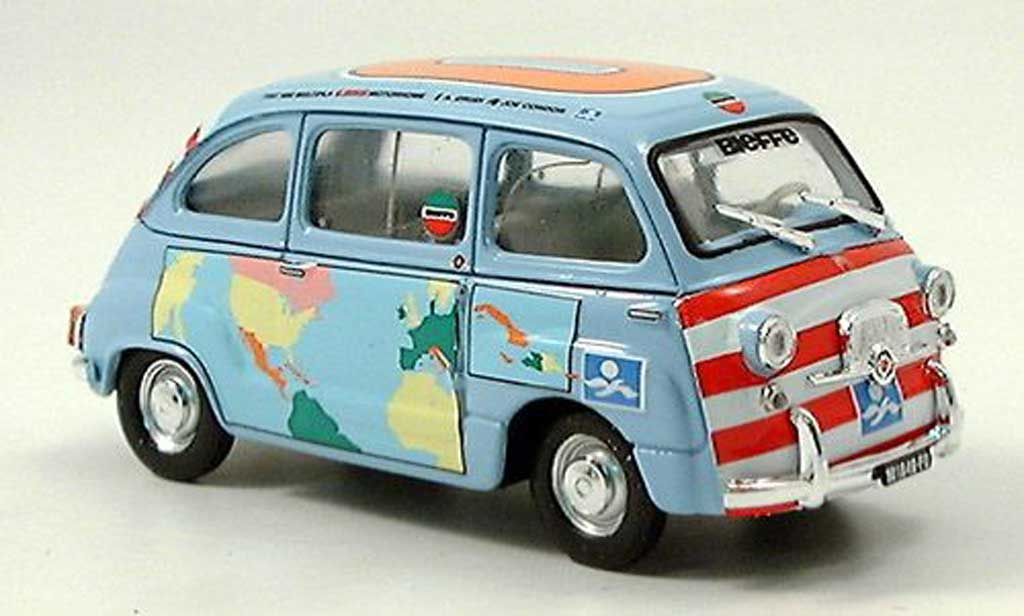 Fiat 600 1/43 Brumm D Multipla Graziano Rossi Motorhome 1960 miniature