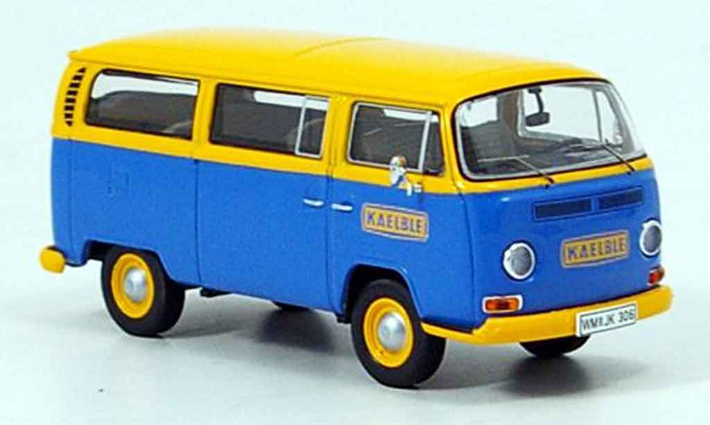 Volkswagen Combi 1/43 Premium Cls t2a bus kaelble kundendienst bleu jaune miniature