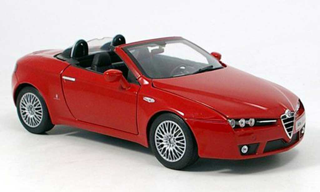 Alfa Romeo Spider 1/18 Norev rouge 2006 miniature