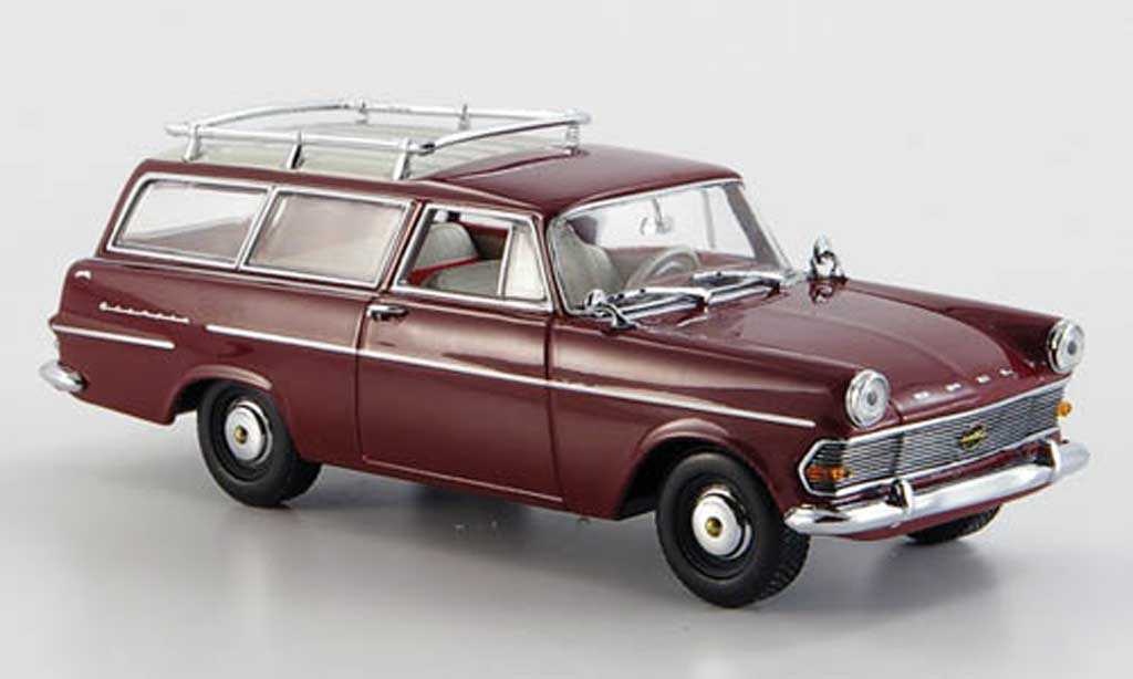 Opel Rekord 1/43 Minichamps P2 Caravan rouge 1960 miniature