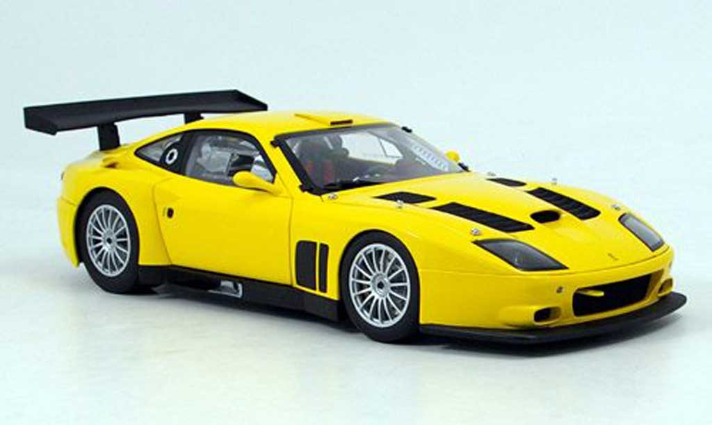 Ferrari 575 GTC 1/18 Kyosho jaune 2004 miniature