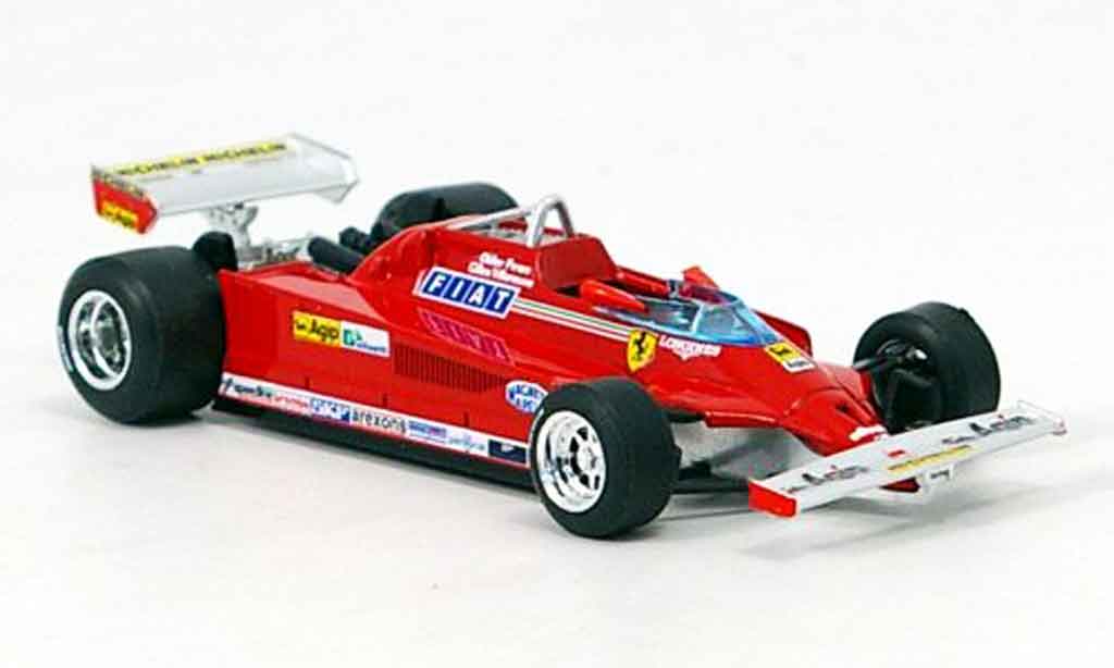 Ferrari 126 1981 1/43 Brumm 1981 CK turbo g.villeneuve test monza diecast model cars
