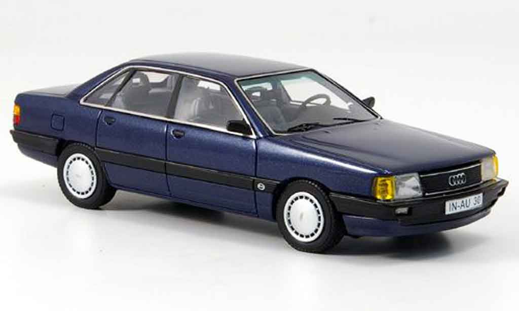 Audi 100 1/43 Neo (Typ44) bleu 1982 miniature
