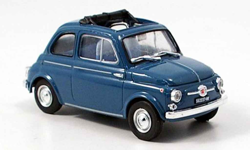 Fiat 500 1/43 Brumm D bleu 1960