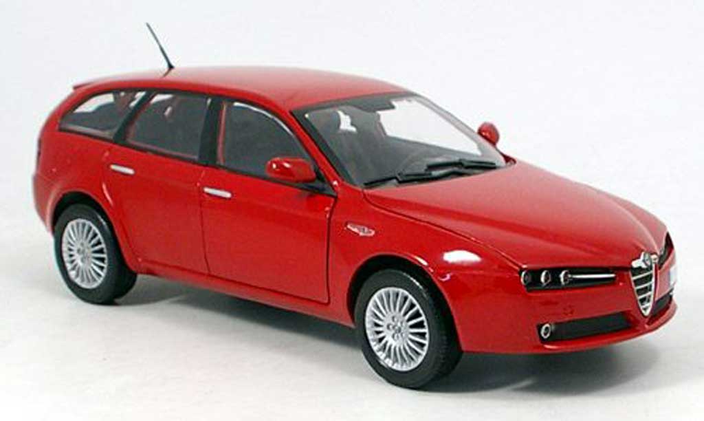 Alfa Romeo 159 1/18 Mondo Motors sportwagon rouge 2007 miniature