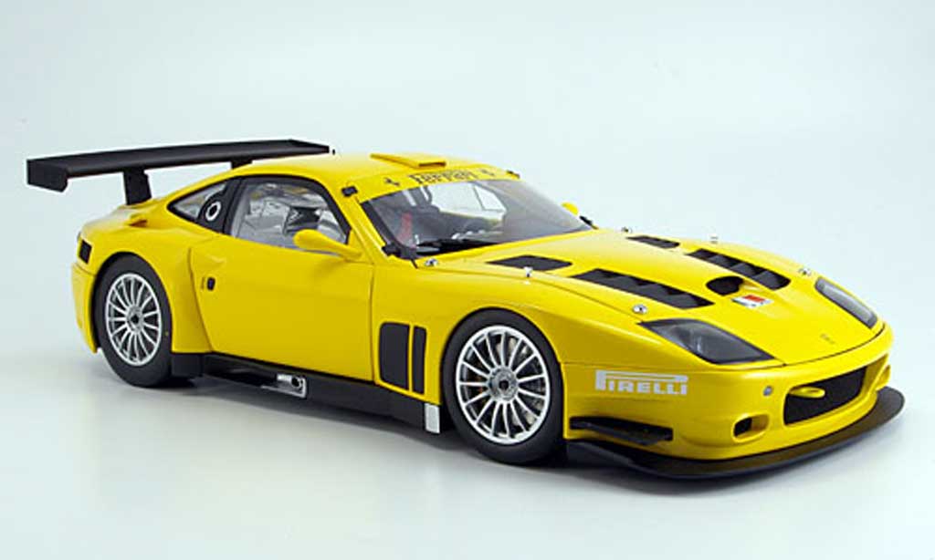 Ferrari 575 GTC 1/18 Kyosho GTC yellow 2005 diecast model cars