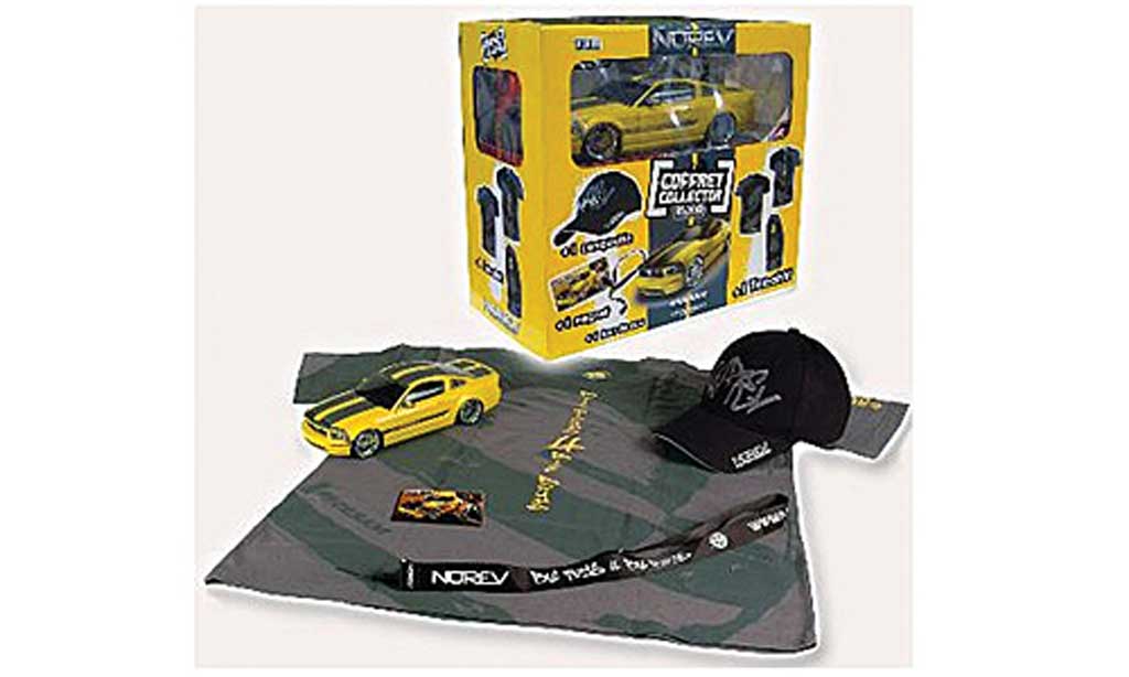 Ford Mustang Cesam 1/18 Norev Cesam by Paredech yellow/grey 2007 diecast model cars
