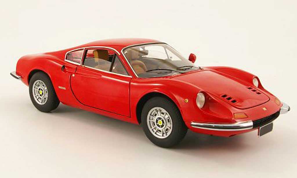 Ferrari 246 1/18 Hot Wheels dino red diecast model cars
