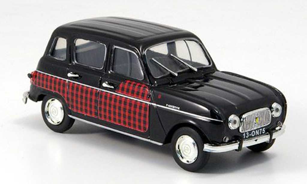 Renault 4 Parisienne 1/43 Vitesse Parisienne noire/rouge miniature