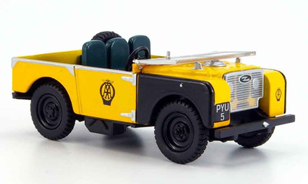 Land Rover 80 1/43 Oxford jaune noire AA miniature