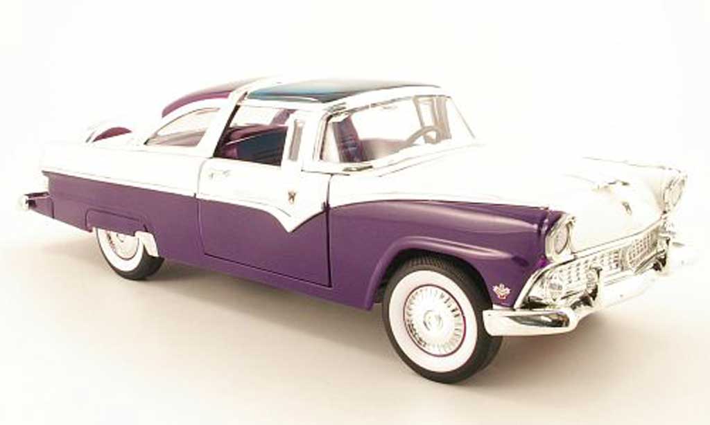 Ford Crown 1955 1/18 Yat Ming 1955 victoria lila/blanche 1955 miniature