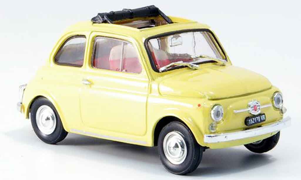 Fiat 500 1/43 Brumm F jaune geoffnetes Faltdach 1965