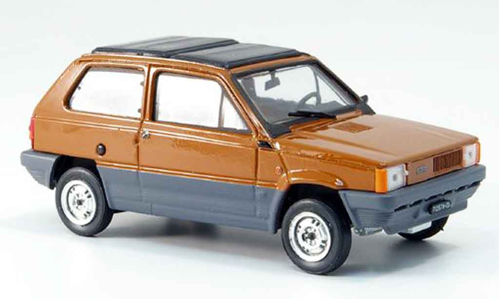 Fiat Panda 1/43 Brumm 45 marron avec capote Doppelfaltdach 1981 miniature
