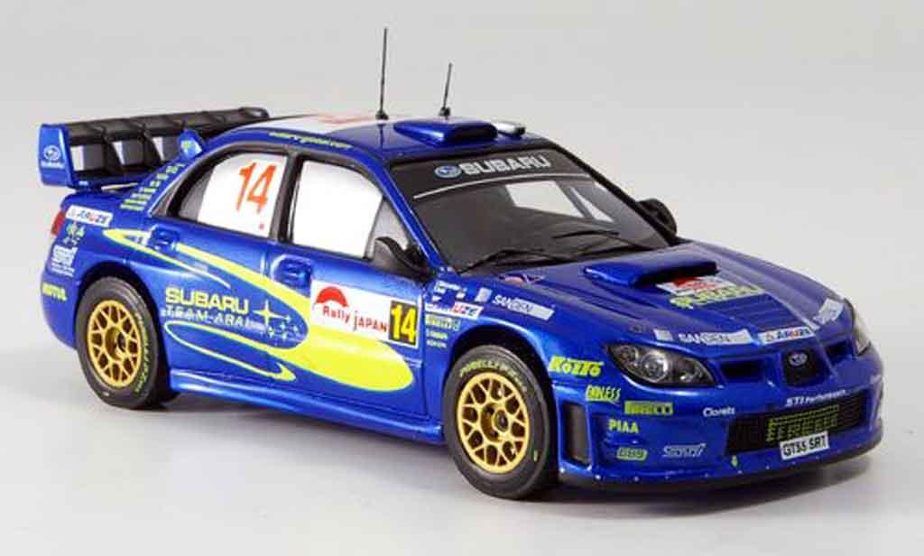 Subaru Impreza WRC 1/43 IXO WRC no.14 arai sircombe rallye japan 2006 miniature