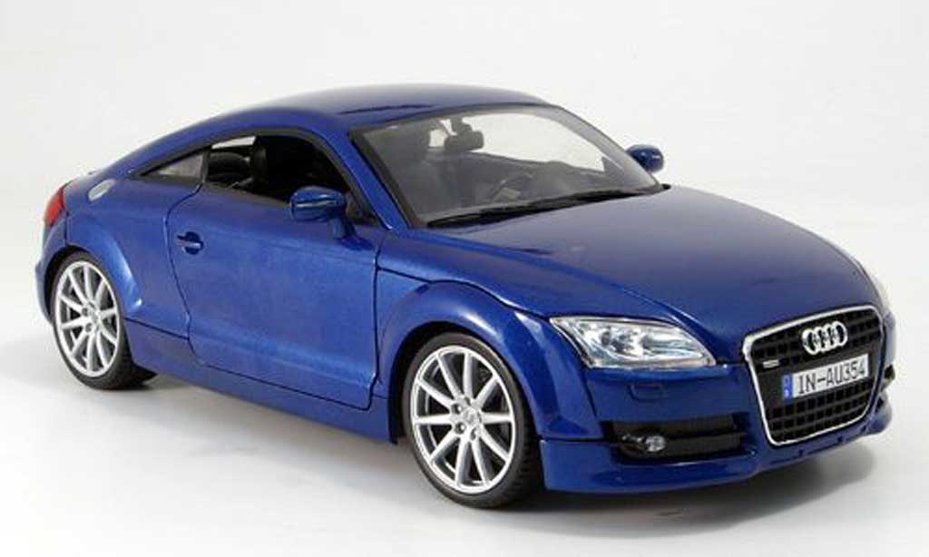 Audi TT coupe 1/18 Mondo Motors coupe bleu miniature