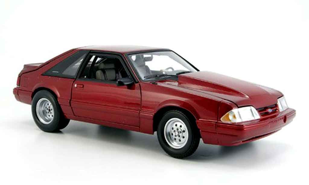 Ford Mustang 1985 1/18 GMP lx drag rouge miniature