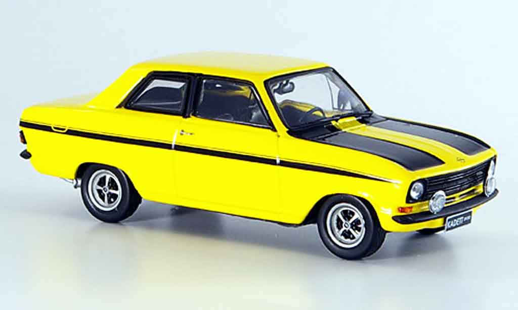 Opel Kadett B 1/43 Schuco B sport jaune noire miniature