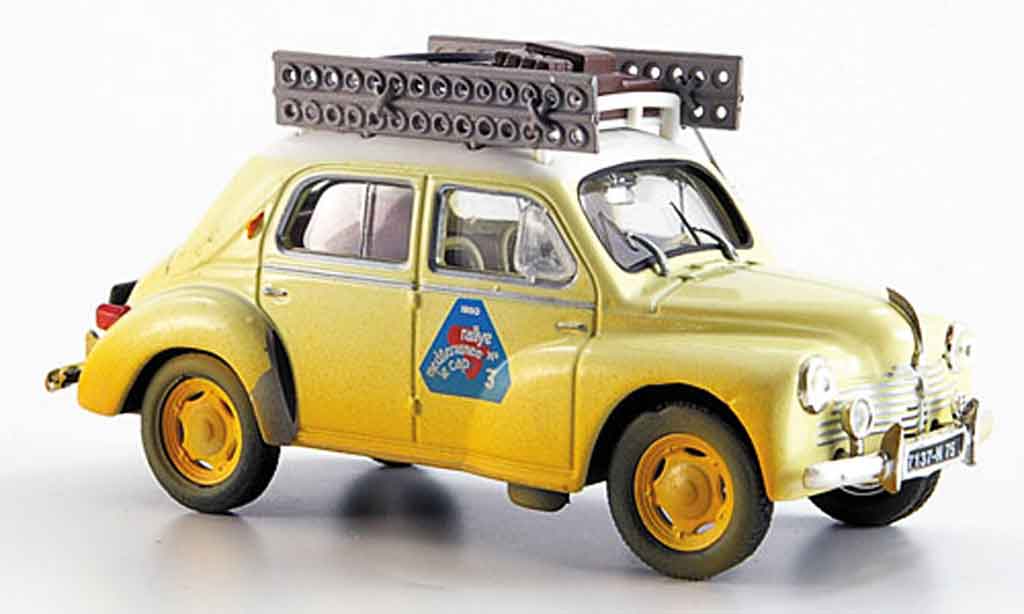 Renault 4CV 1/43 Eligor rallye mediteranee 1950 miniature