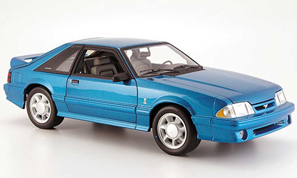 Ford Mustang 1993 1/18 GMP 1993 cobra bleu miniature