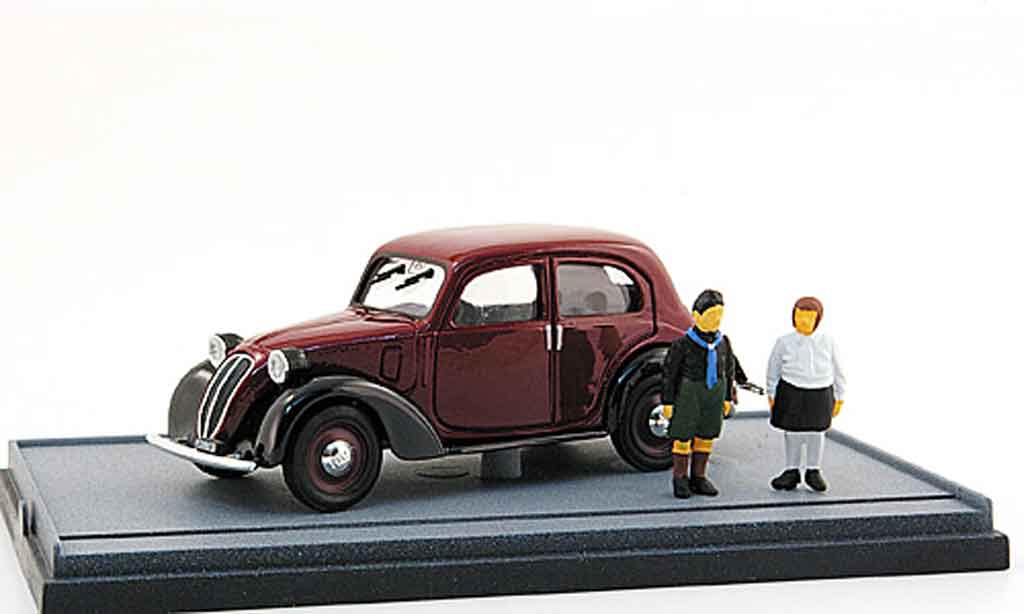 Fiat 1100 1/43 Brumm Nuova Balilla avec 2 Figuren miniature