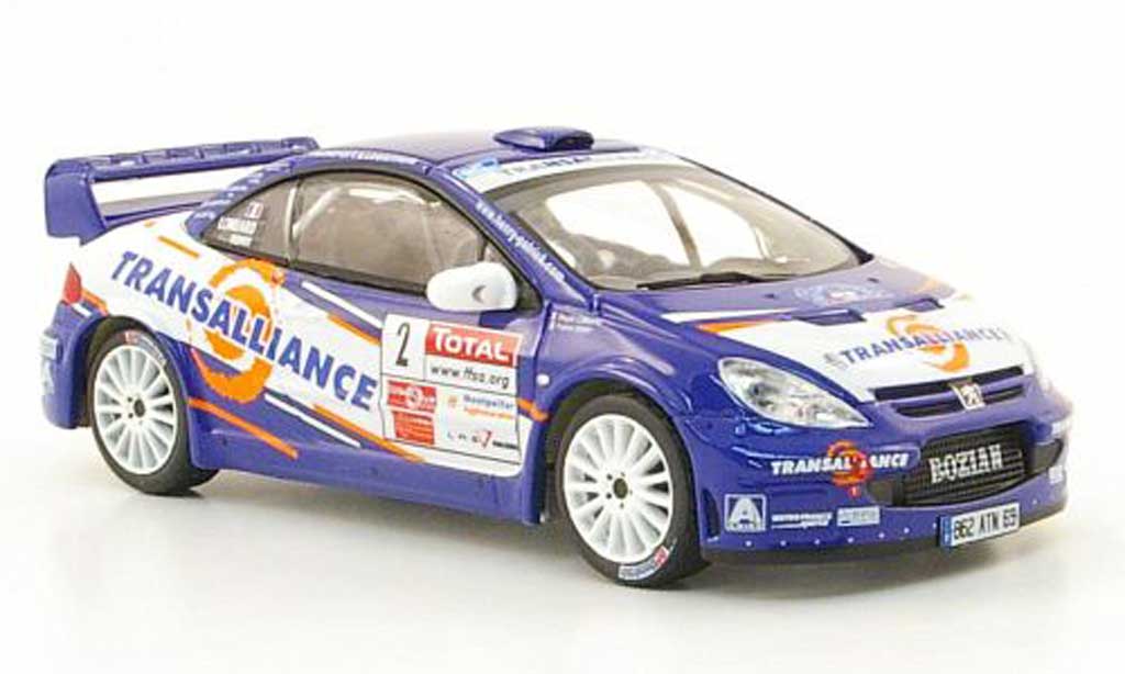 Peugeot 307 WRC 1/43 IXO WRC No.2 Transalliance Rally Cevennes 2007 miniature