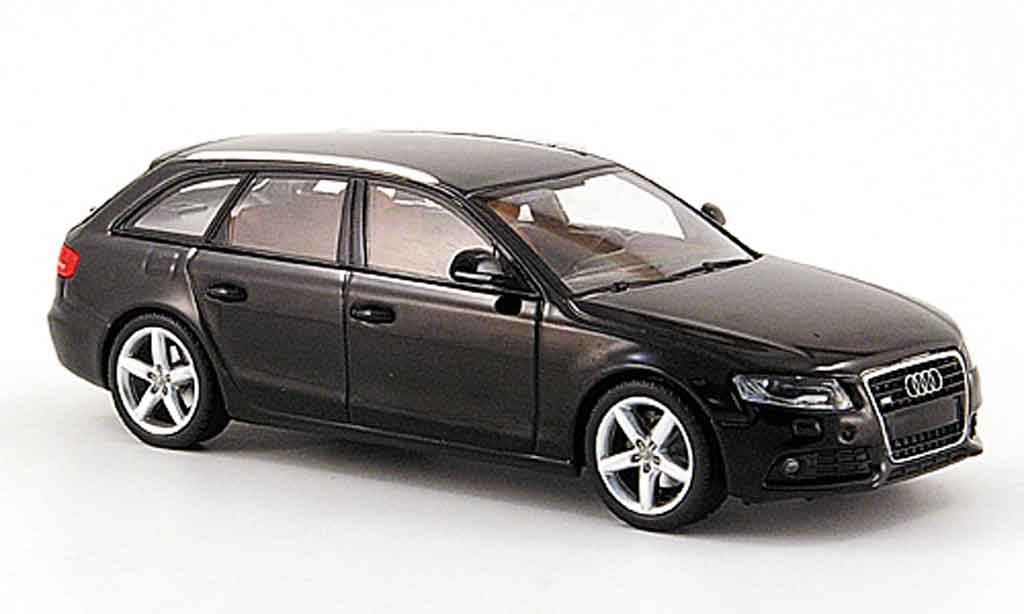Audi A4 1/43 Minichamps Avant noire 2007 miniature