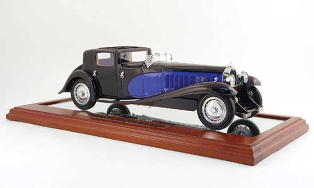 Bugatti Royale 1/18 Bauer coupe de ville noire bleu 1931 miniature