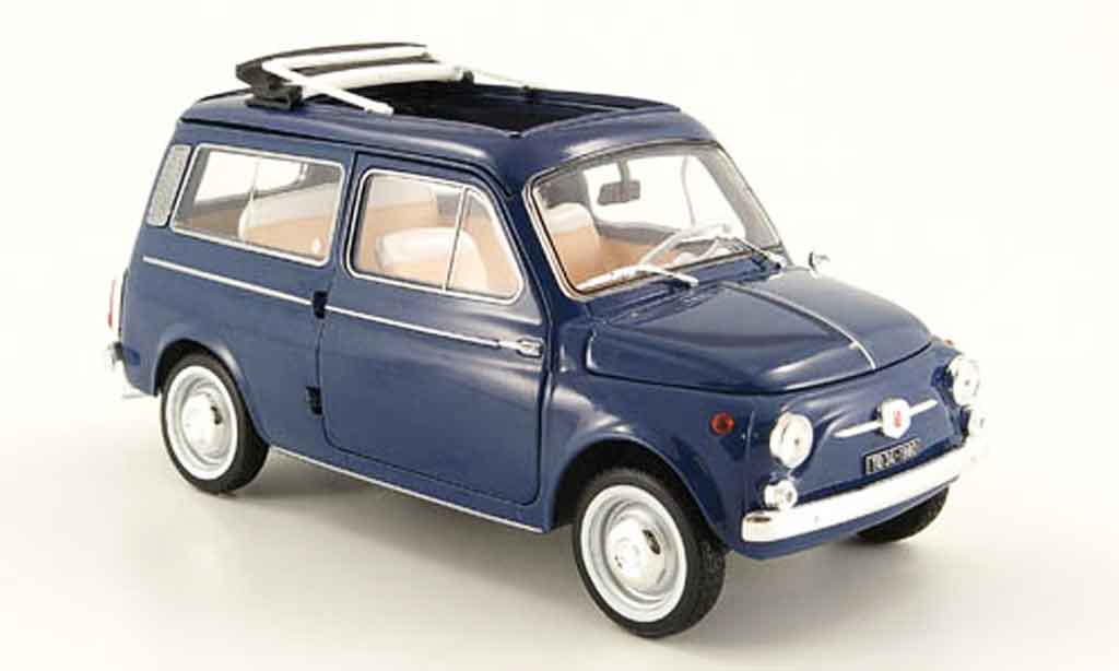 Fiat 500 1/18 Norev giardiniera bleu 1960 miniature