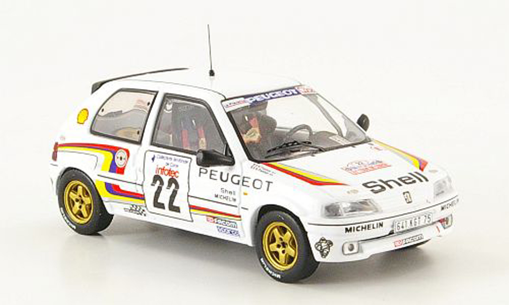 Peugeot 106 XSI 1/43 IXO XSI No.22 Sport Rally Corse 1993 Panizzi miniature