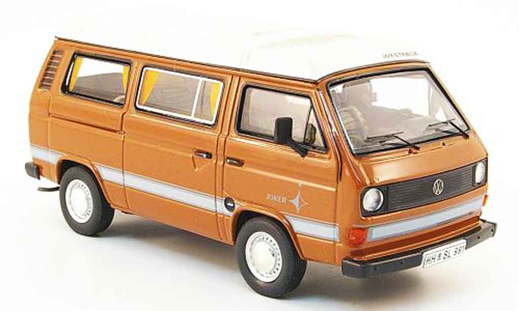 Volkswagen Combi 1/43 Premium Cls t3a westfalia joker marron blanche miniature