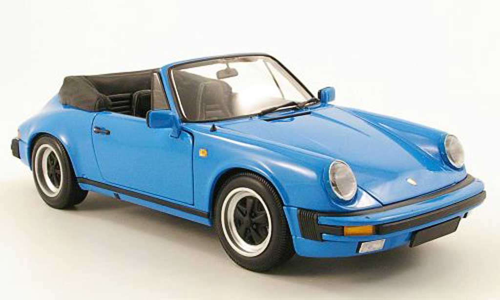 Porsche 930 Speedster 1/18 Minichamps Speedster carrera cabriolet bleu clair 1983 diecast model cars
