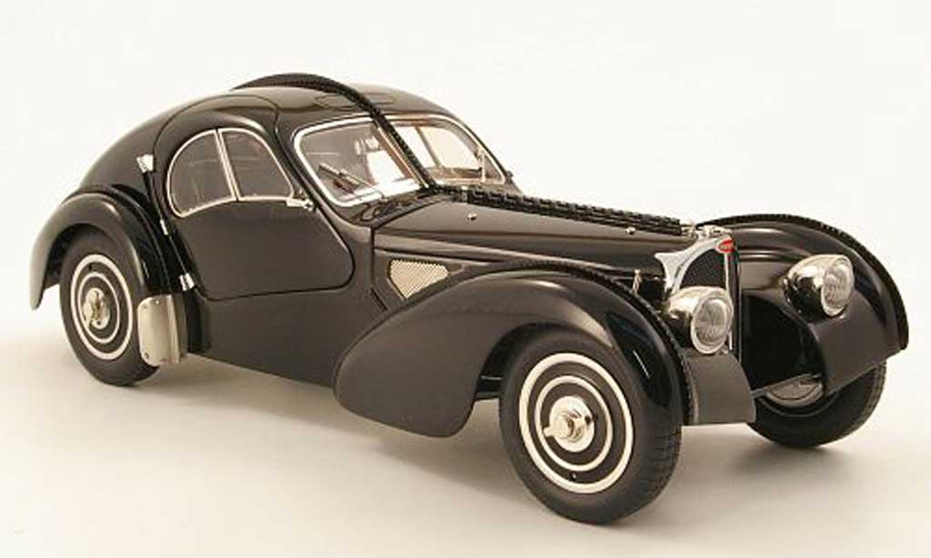 Bugatti 57 SC 1/18 CMC SC atlantic coupe noire 1938 chassis-nr. .591 miniature