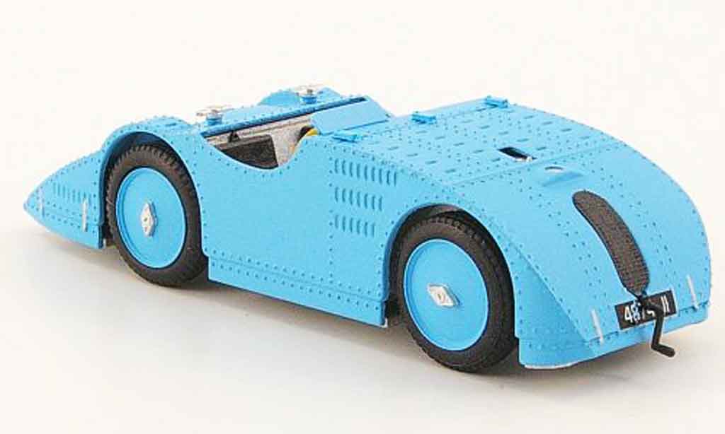 Bugatti 32 1/43 Brumm tank bleu prougeotyp 1923 miniature