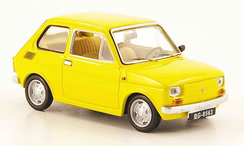 Fiat 126 1/43 IST Models Polski P jaune 1973 miniature
