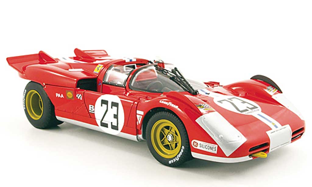 Ferrari 512 S 1/18 Hot Wheels Elite S no.23 n.a.r.t. bucknum/adamovicz 24h daytona 1971 diecast model cars