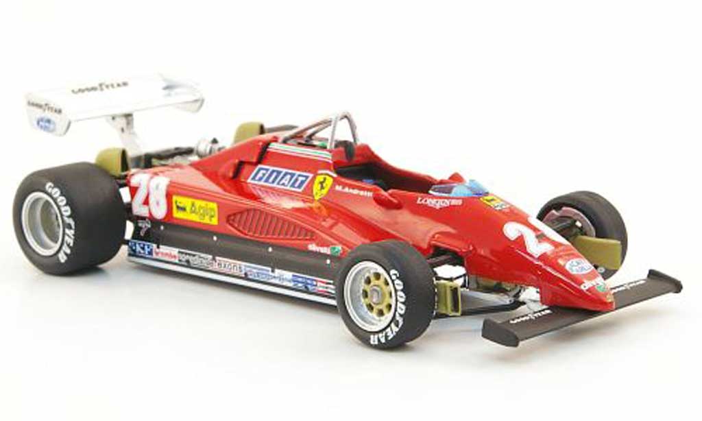 Ferrari 126 1982 1/43 Hot Wheels Elite C2 No.28 M.Andretti GP Italien (Elite) miniature