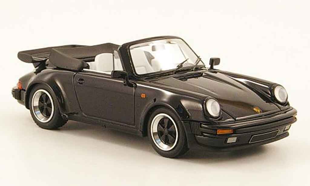 Porsche 911 Turbo 1/43 Look Smart Turbo Carrera Cabriolet (Turbo Look) noire miniature