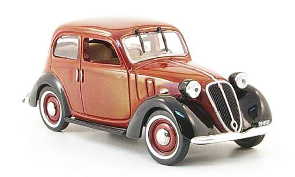 Fiat 1100 1937 1/43 Norev 1937 Nuova Balilla rouge noire miniature