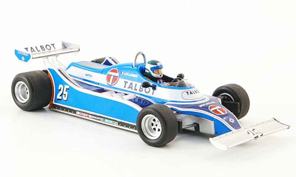 Talbot F1 1/43 Spark Ligier JS17 No.25 J. P.Jarier GP Long Beach 1981 miniature