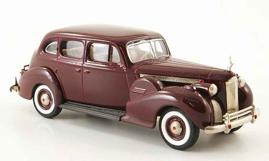 Packard Super 8 1/43 Rextoys Sedan rouge 1940 miniature