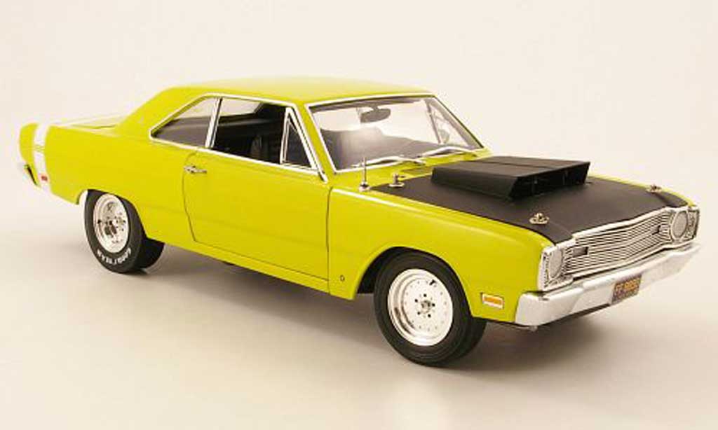 Dodge Dart 1968 1/18 Highway 61 superstock jaunegrun/noir miniature