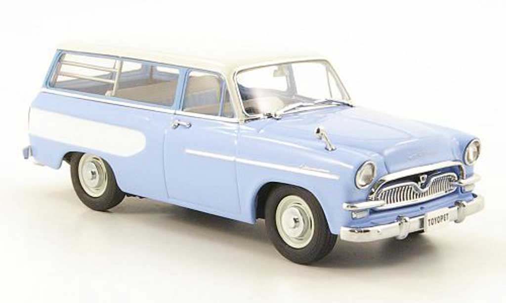 Toyopet Masterline 1/43 Ebbro Light Van bleu/blanche 1959 miniature