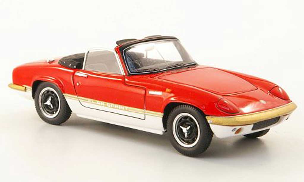 Lotus Elan 1/43 Spark S4 Sprint DHC rouge/blanche 1971 miniature