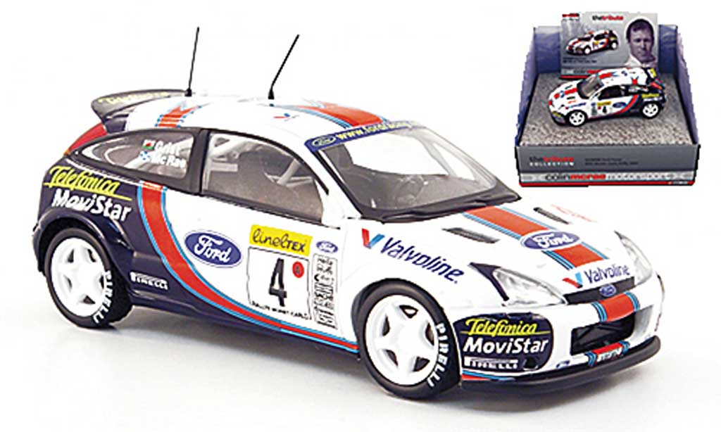 Ford Focus RS WRC 1/43 Vanguards RS WRC No.4 /Telefonica McRae/Grist Rally Monte Carlo 2001 miniature